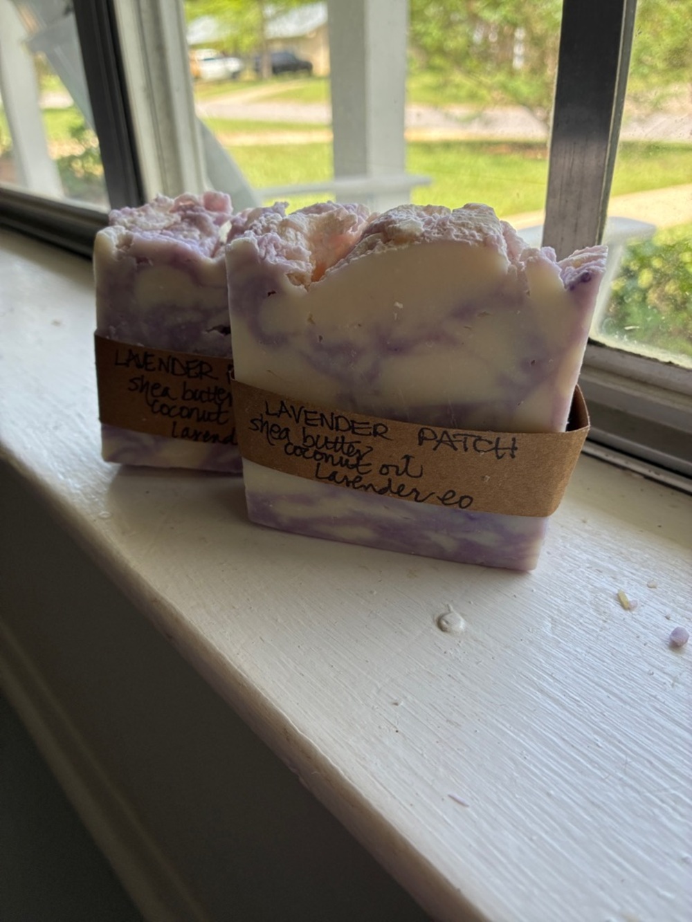 Lavender Patch coconut Bastille all natural bath Soap yellow flower farm